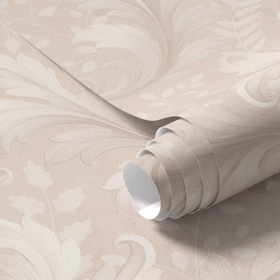 Fototapeta Akantowe zawijasy na ciepłym beżowym tle a00772