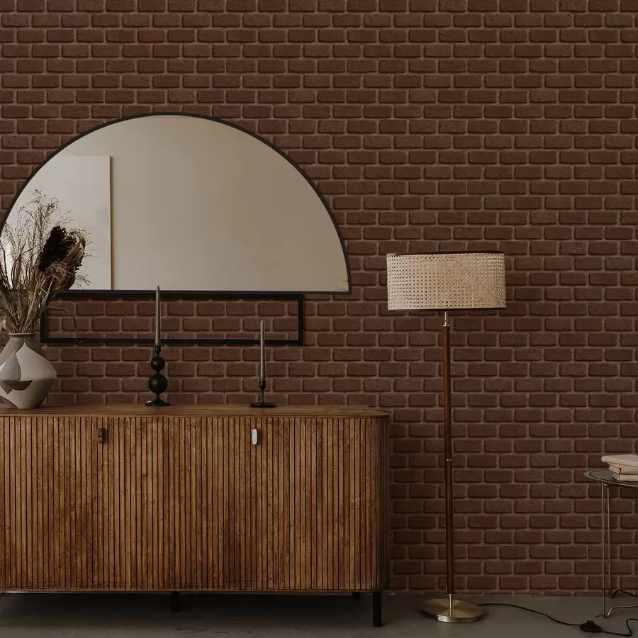 Fototapeta Rustykalna faktura brązowej cegły a00879