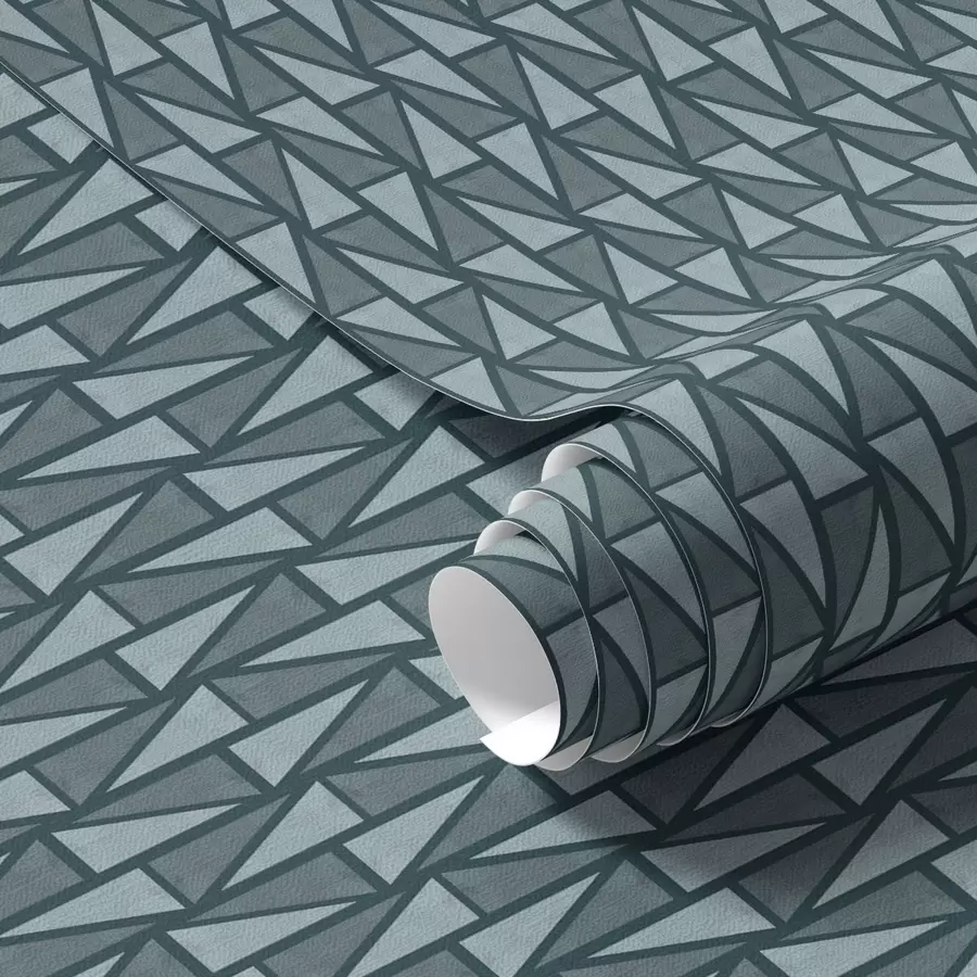 Fototapeta Głęboka turkusowa krata z gęstymi krzyżującymi się belkami a00902v1