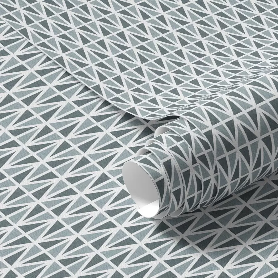 Fototapeta Delikatna biała siatka diamentowa na stonowanym turkusowym tle a00903