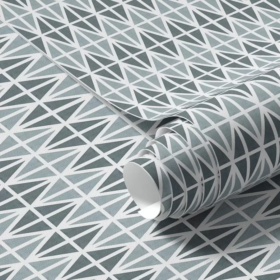 Fototapeta Biała krata z ciemnoniebieskimi krzyżami, geometryczny wzór powtarzalny a00904