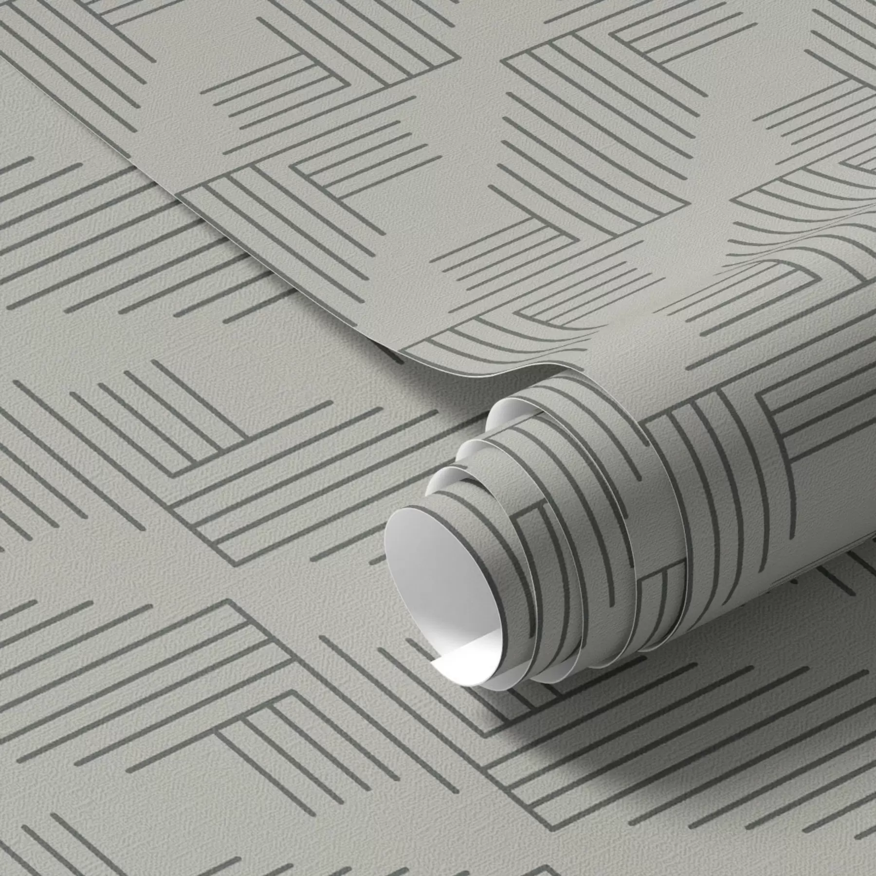 Fototapeta Liniowe narożniki tworzące kwadraty w kolorze ciepłej szarości a00907