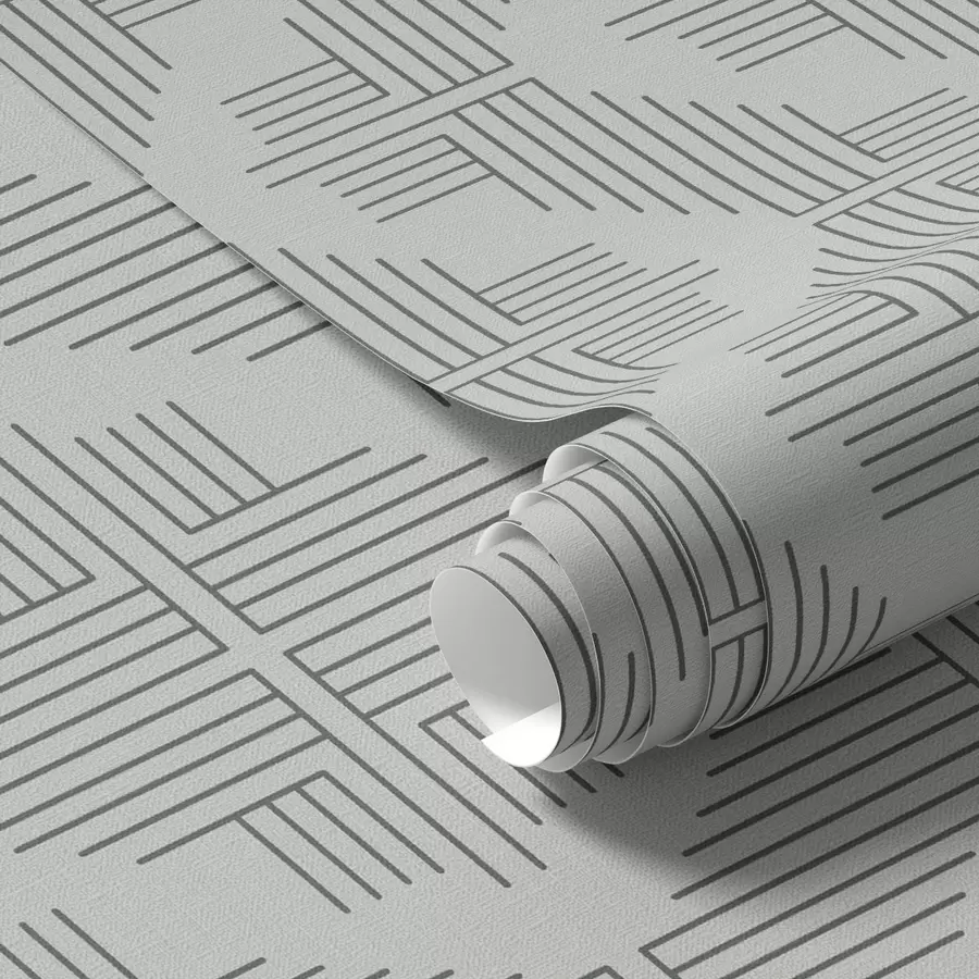 Fototapeta Linie łupkowe tworzące schodkowe kwadraty na jasnoszarym tle a00909