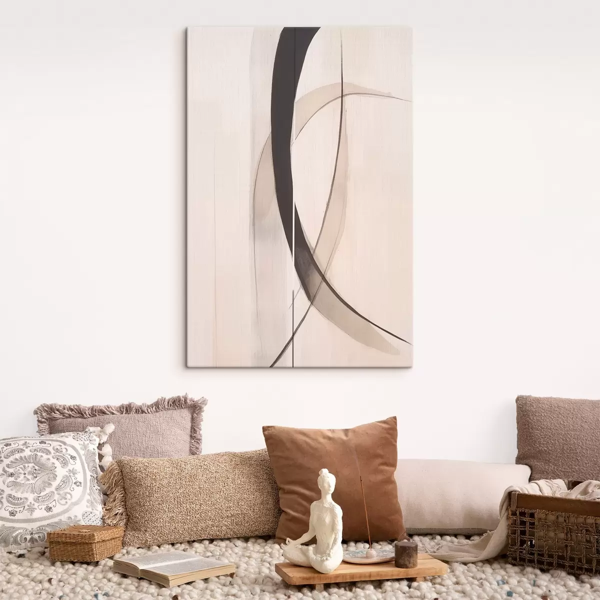 Obraz Elegancka kaligrafia. Abstrakcja s46468