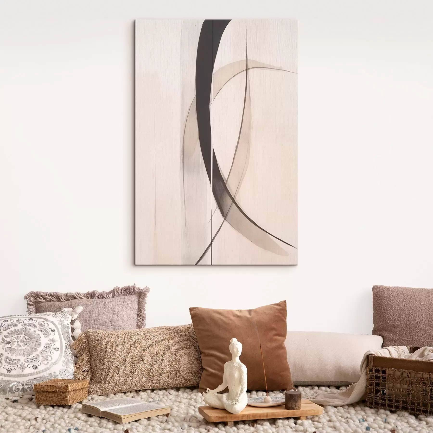 Obraz Elegancka kaligrafia. Abstrakcja s46468