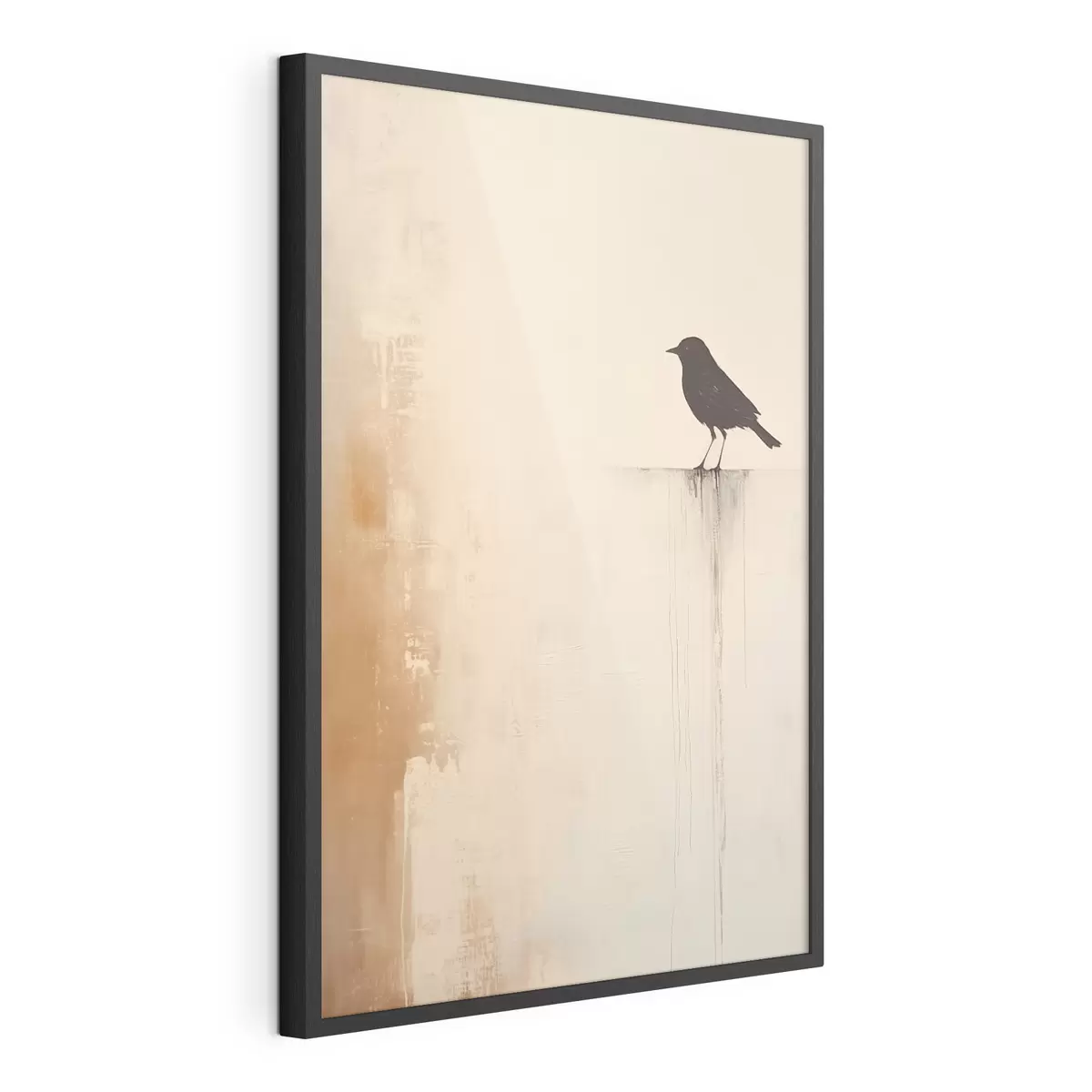 Plakat Sylwetka ptaka. Abstrakcyjny minimalizm f46466