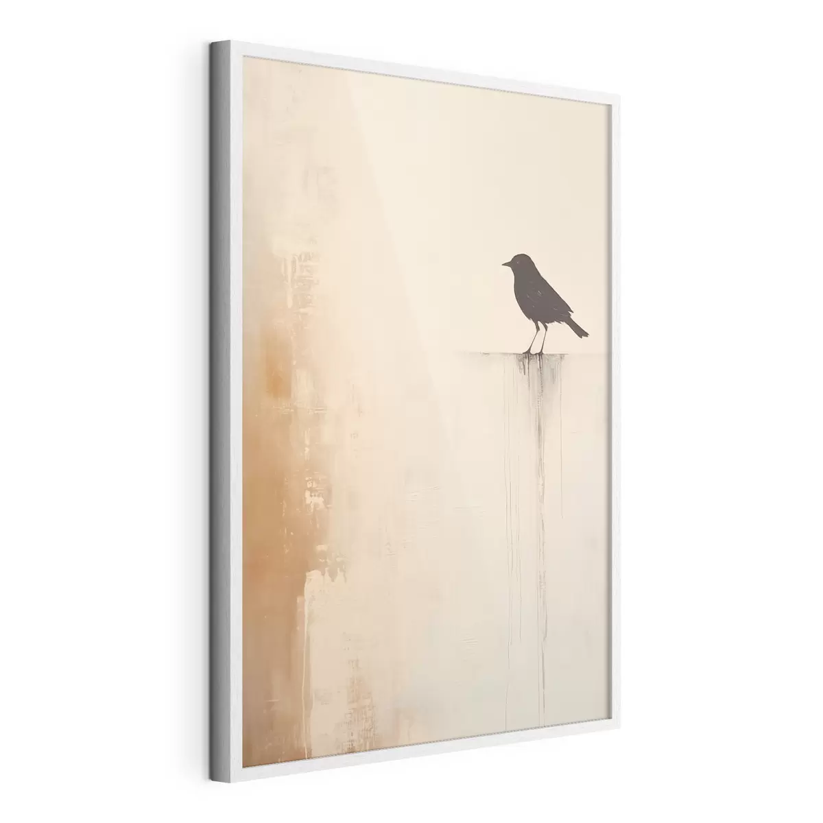 Plakat Sylwetka ptaka. Abstrakcyjny minimalizm f46466