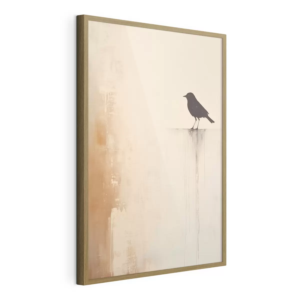 Plakat Sylwetka ptaka. Abstrakcyjny minimalizm f46466