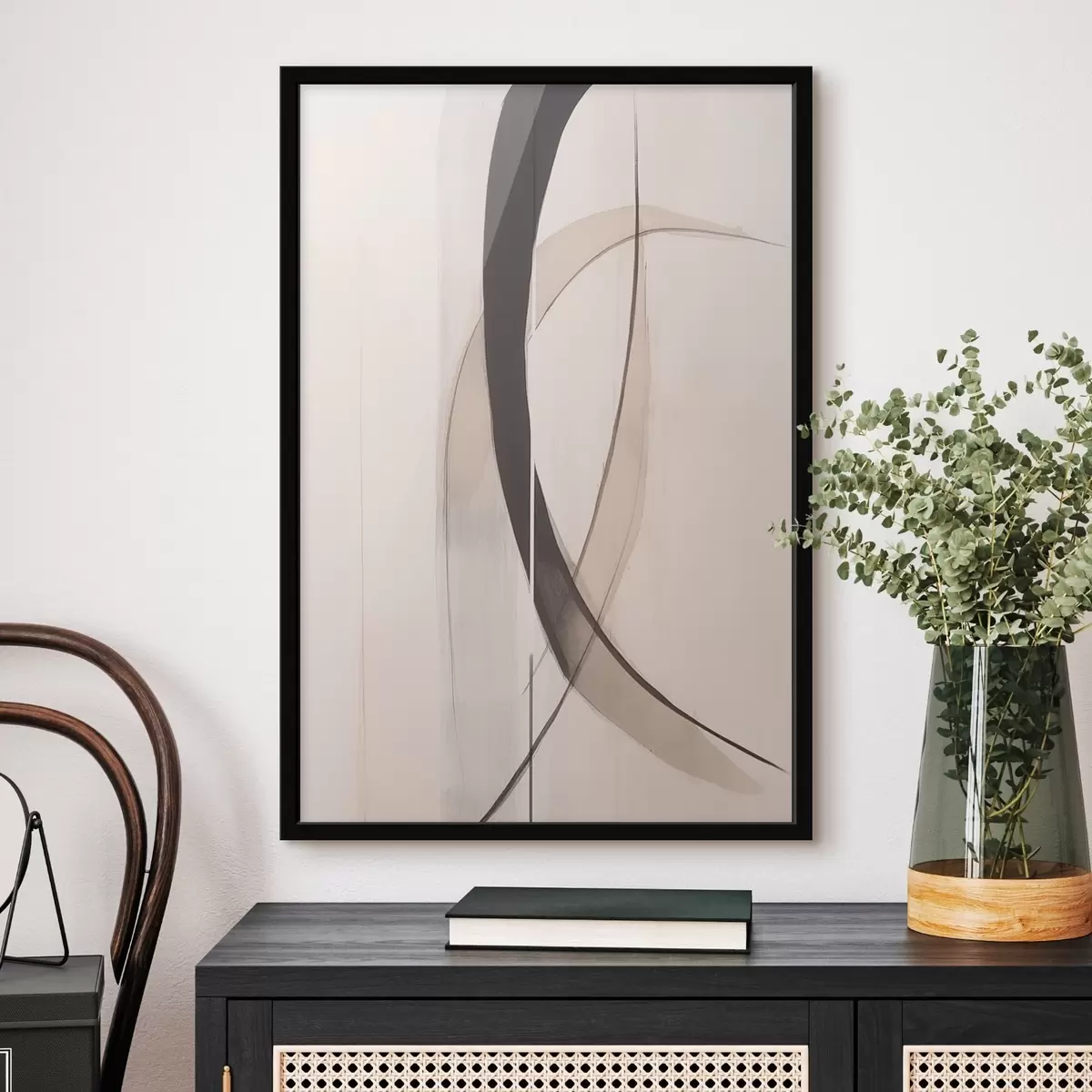 Plakat Elegancka kaligrafia. Abstrakcja f46468