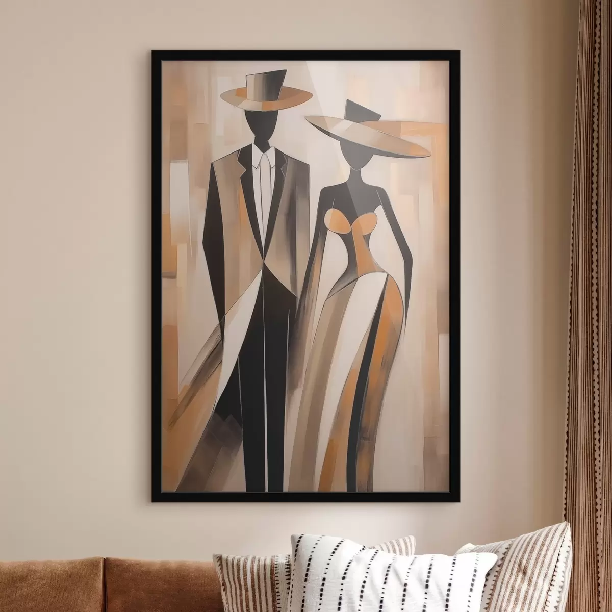 Plakat Sylwetki pary f46477