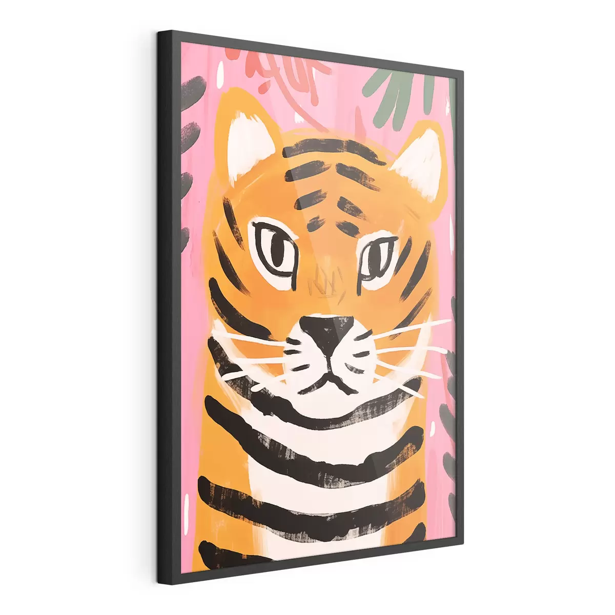 Plakat Tygrys w stylu gwaszu f46554