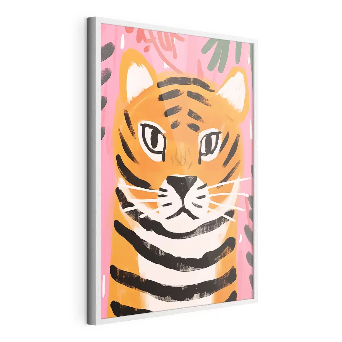 Plakat Tygrys w stylu gwaszu f46554