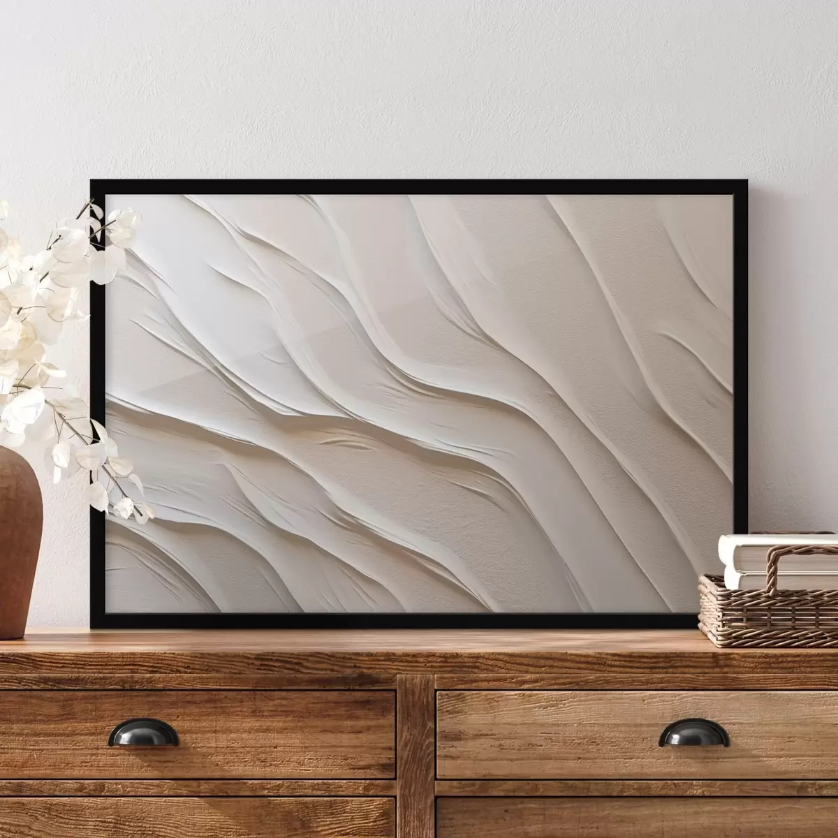 Plakat Fale, abstrakcja f46555