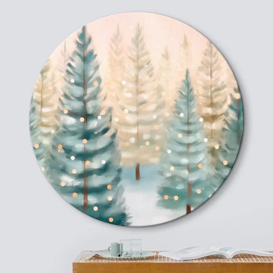 Obraz Świąteczny las r46456