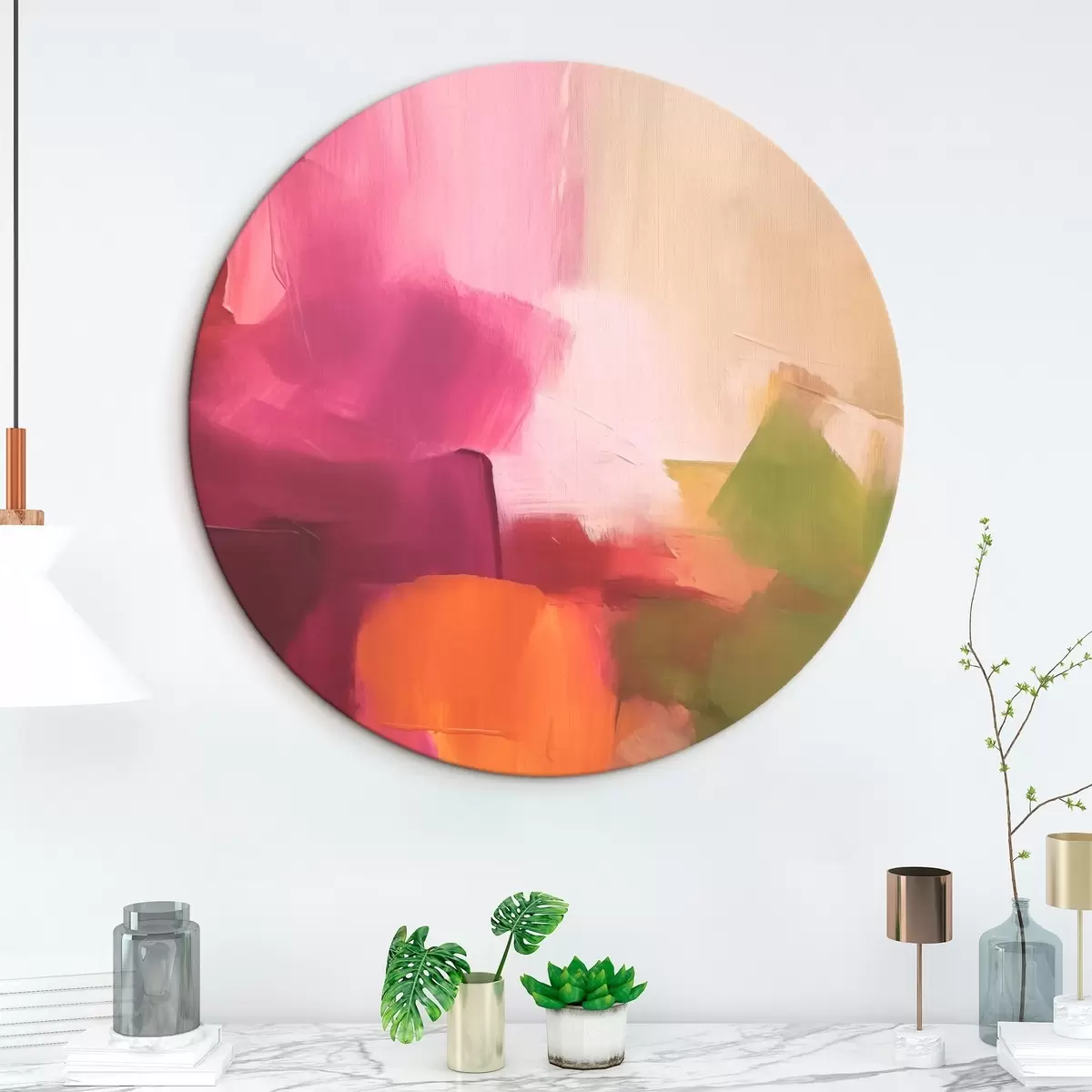 Okrągłe obrazy Malarstwo abstrakcyjne r46460