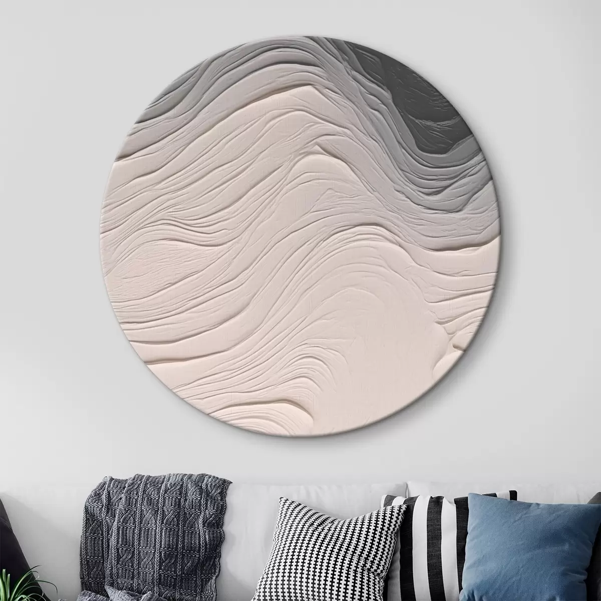 Okrągłe obrazy Falista tekstura r46474