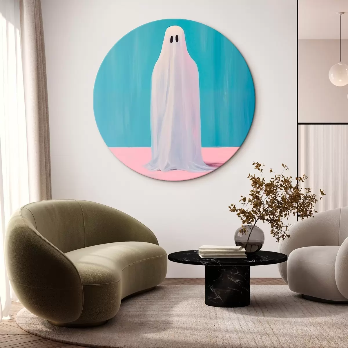 Okrągłe obrazy Duch r46479