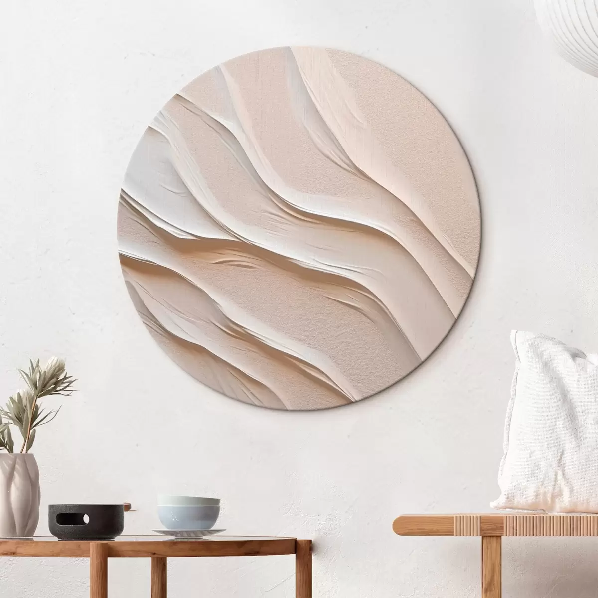 Okrągłe obrazy Fale, abstrakcja r46555