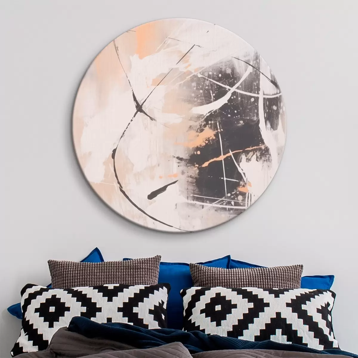 Okrągłe obrazy Kontrastujący ekspresjonizm r46557