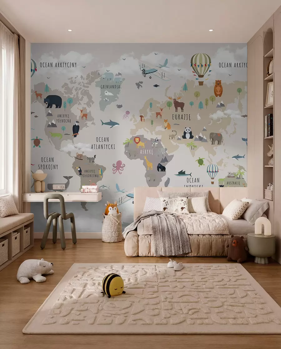 Fototapeta Atlas zwierząt po polsku c00002pl
