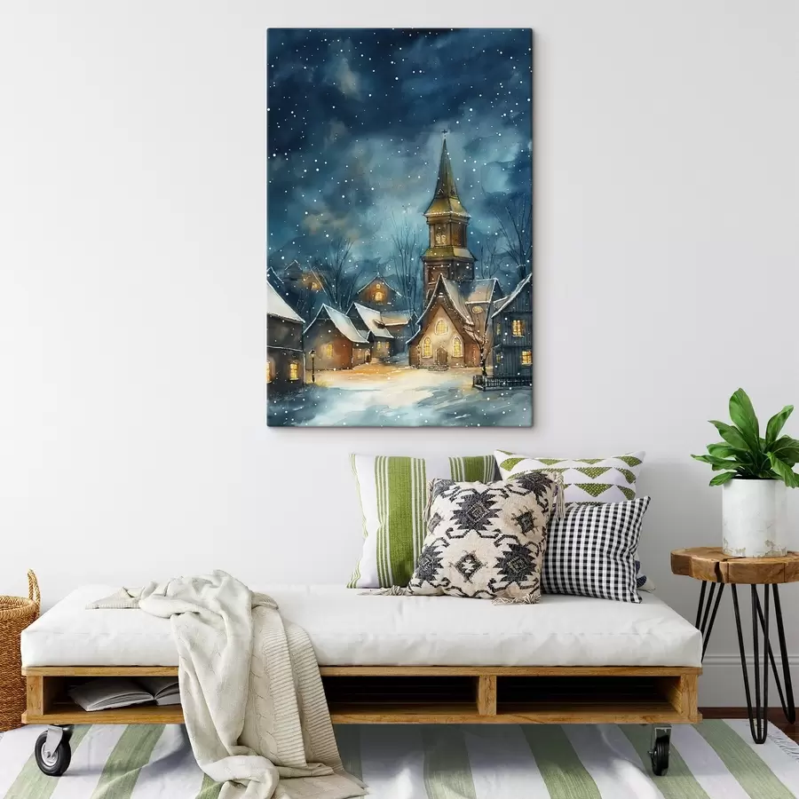 Obraz Zimowa ulica s46599