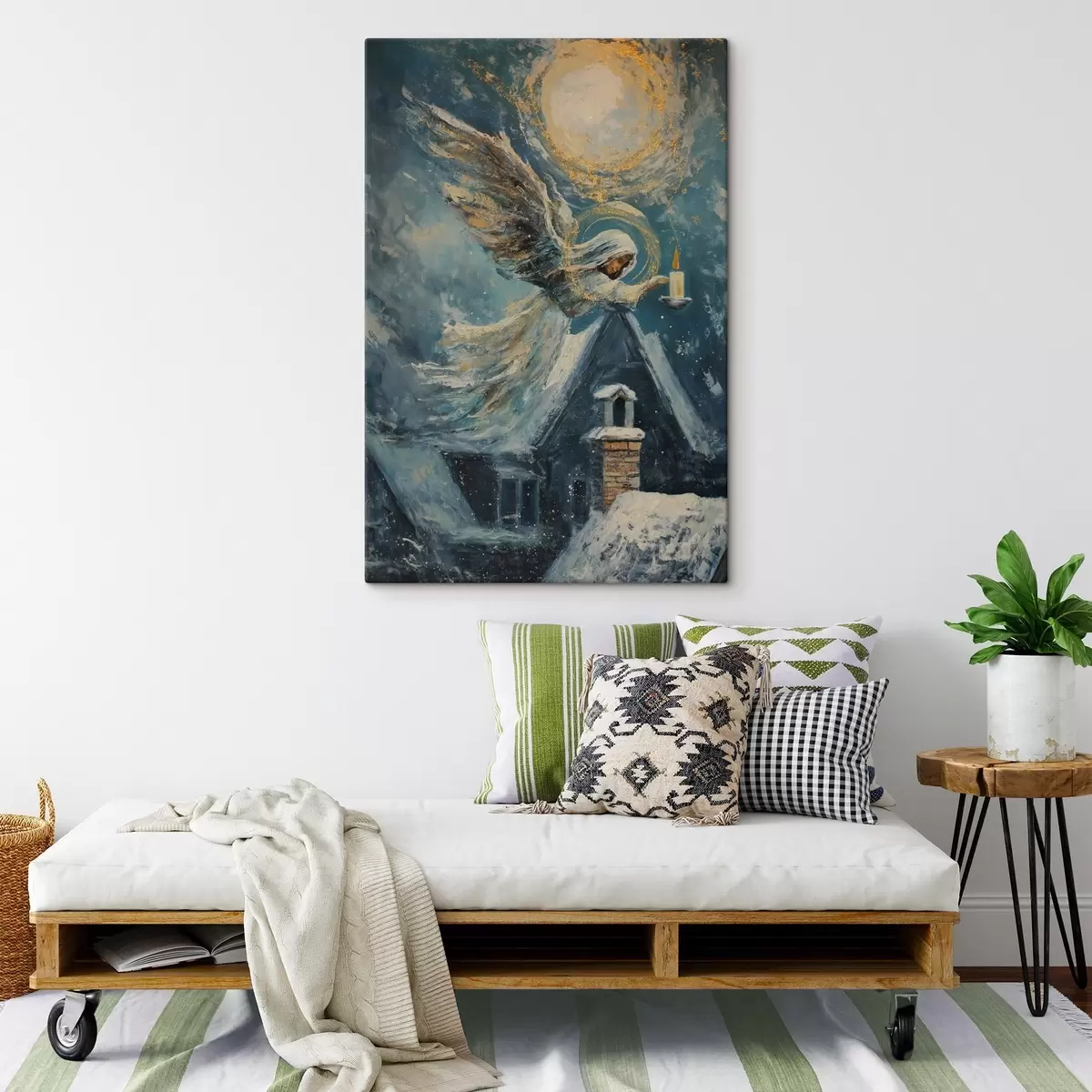 Obraz Anioł nad domami s46600