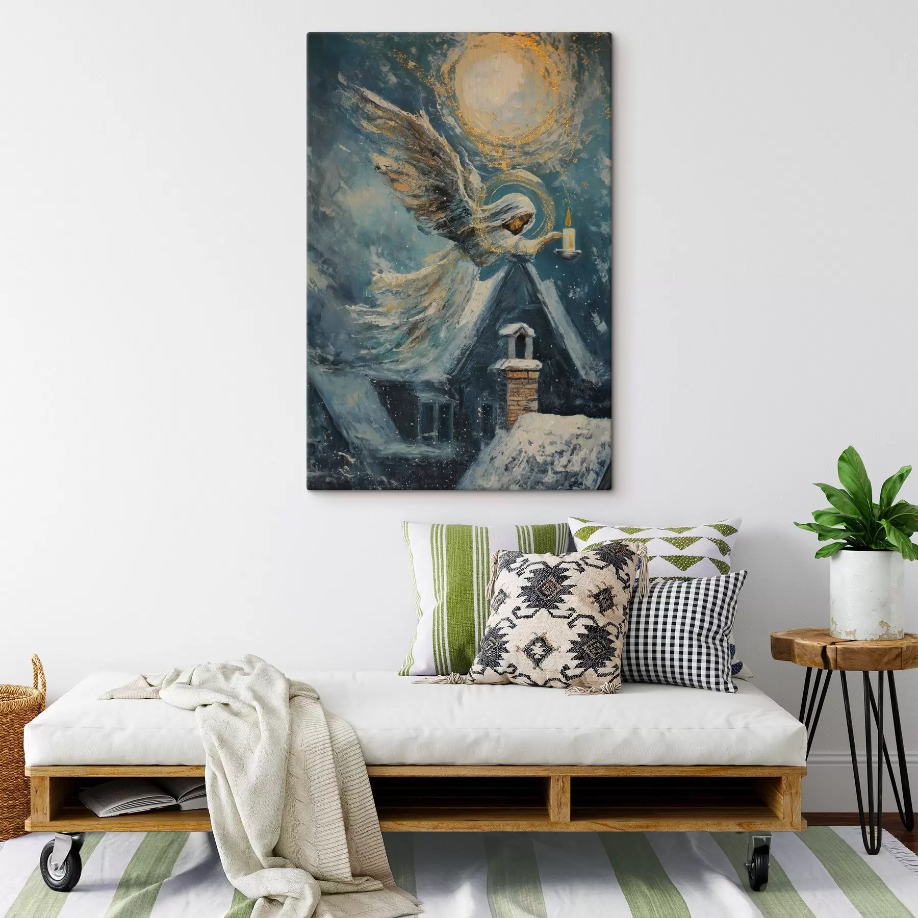 Obraz Anioł nad domami s46600