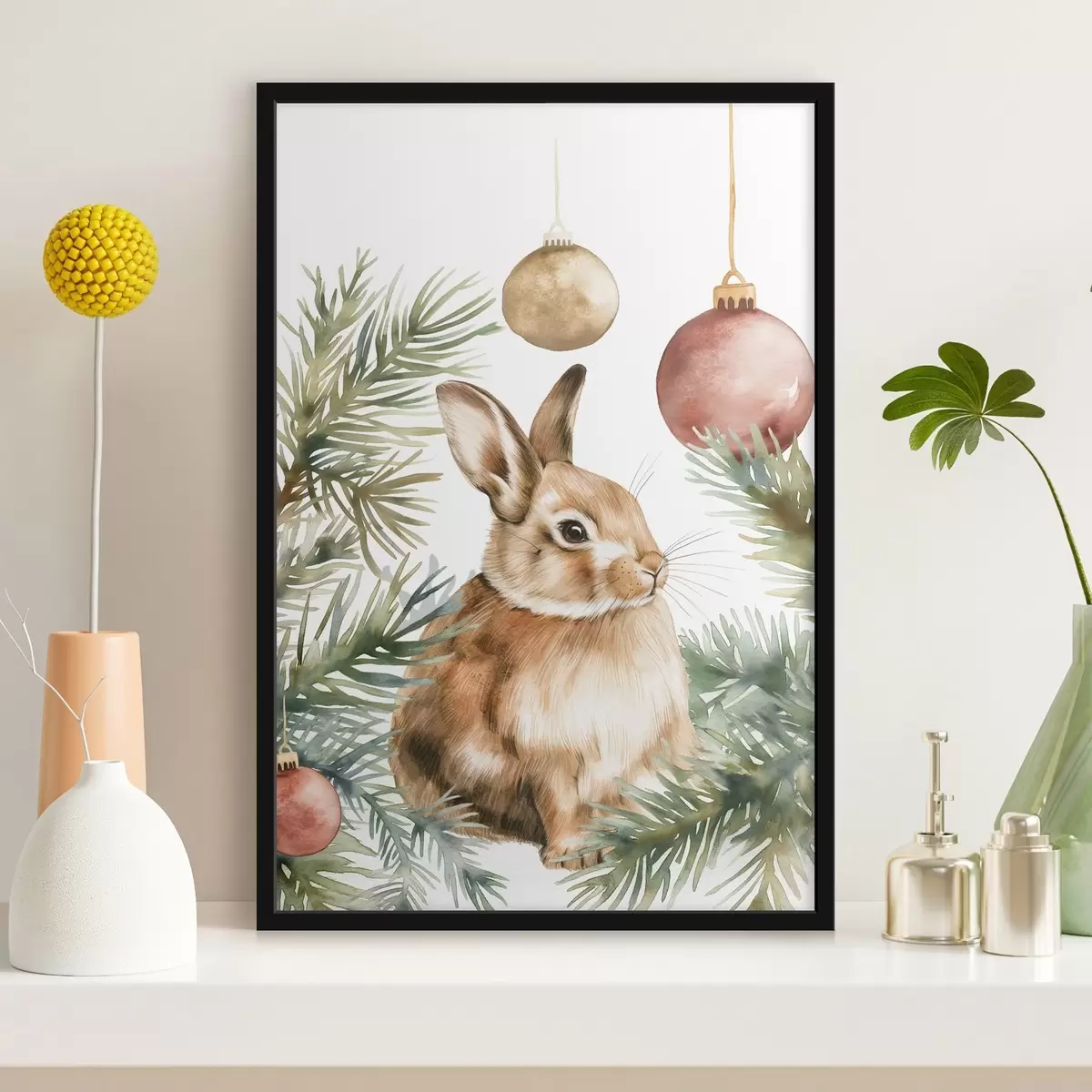 Plakat Noworoczny królik f46603