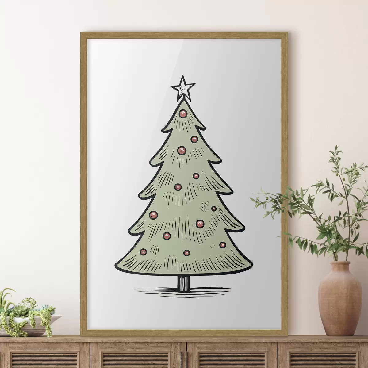 Plakat choinka f46616