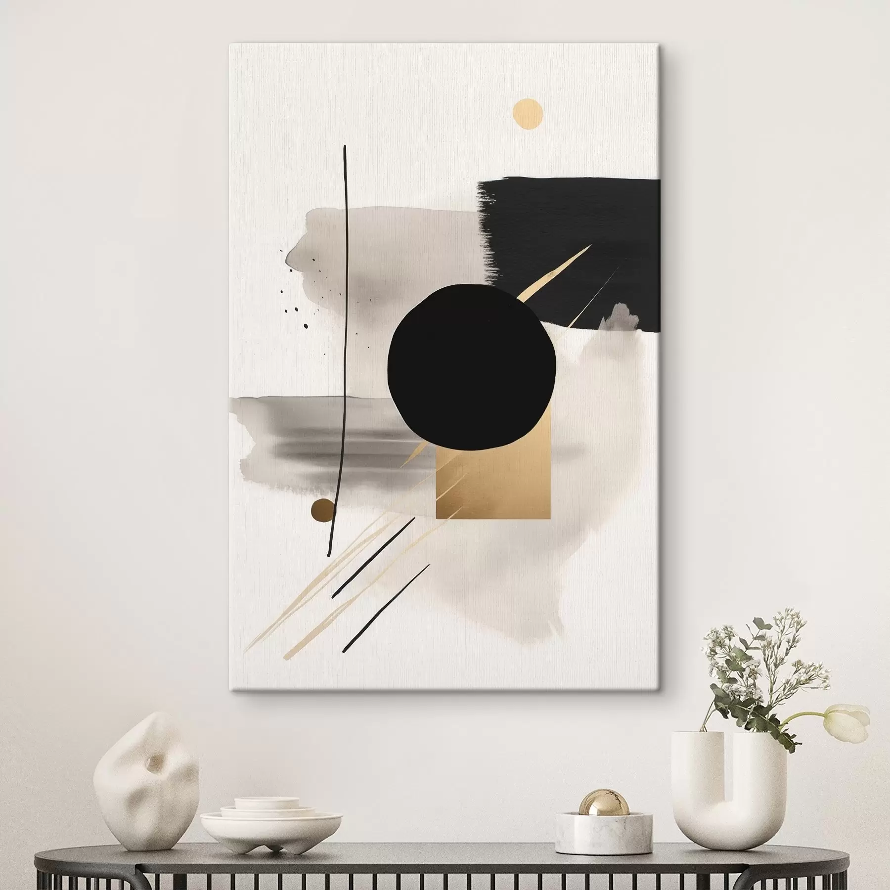 Obraz Abstrakcje z kształtami s46572