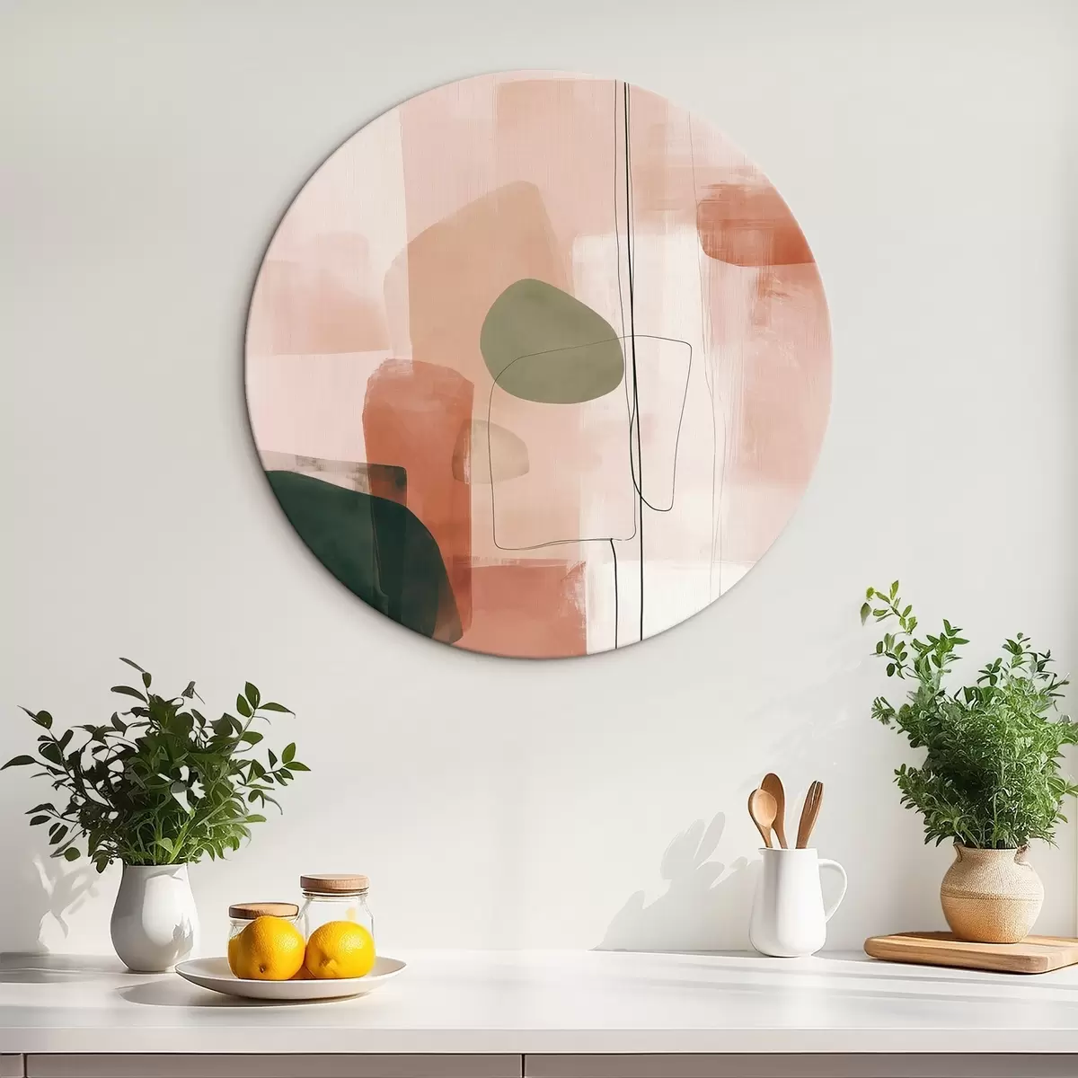 Okrągłe obrazy Abstrakcja r46575