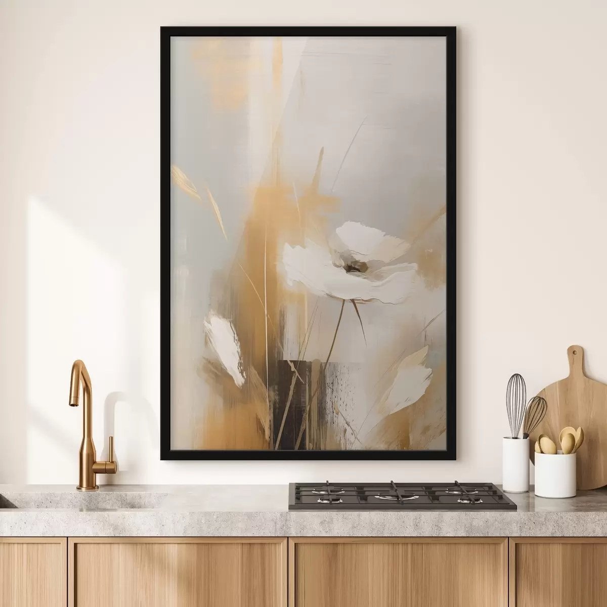 Plakat Abstrakcyjny kwiat polny f46453