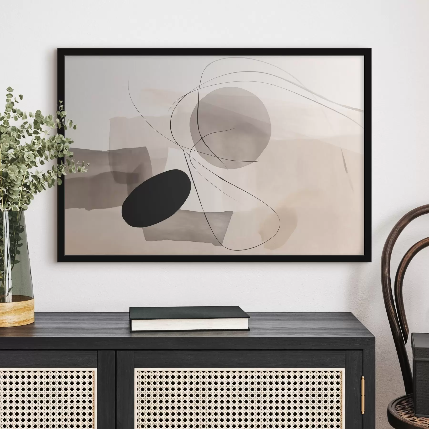 Fototapeta Abstrakcyjne kształty z liniami f46455