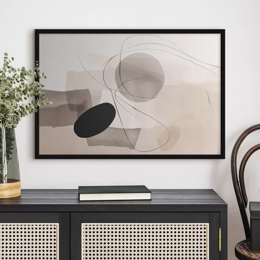 Fototapeta Abstrakcyjne kształty z liniami f46455