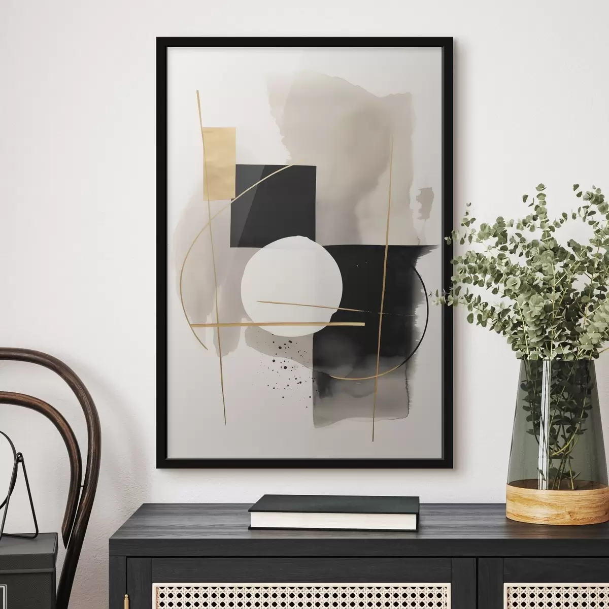 Plakat Abstrakcje z kształtami f46573