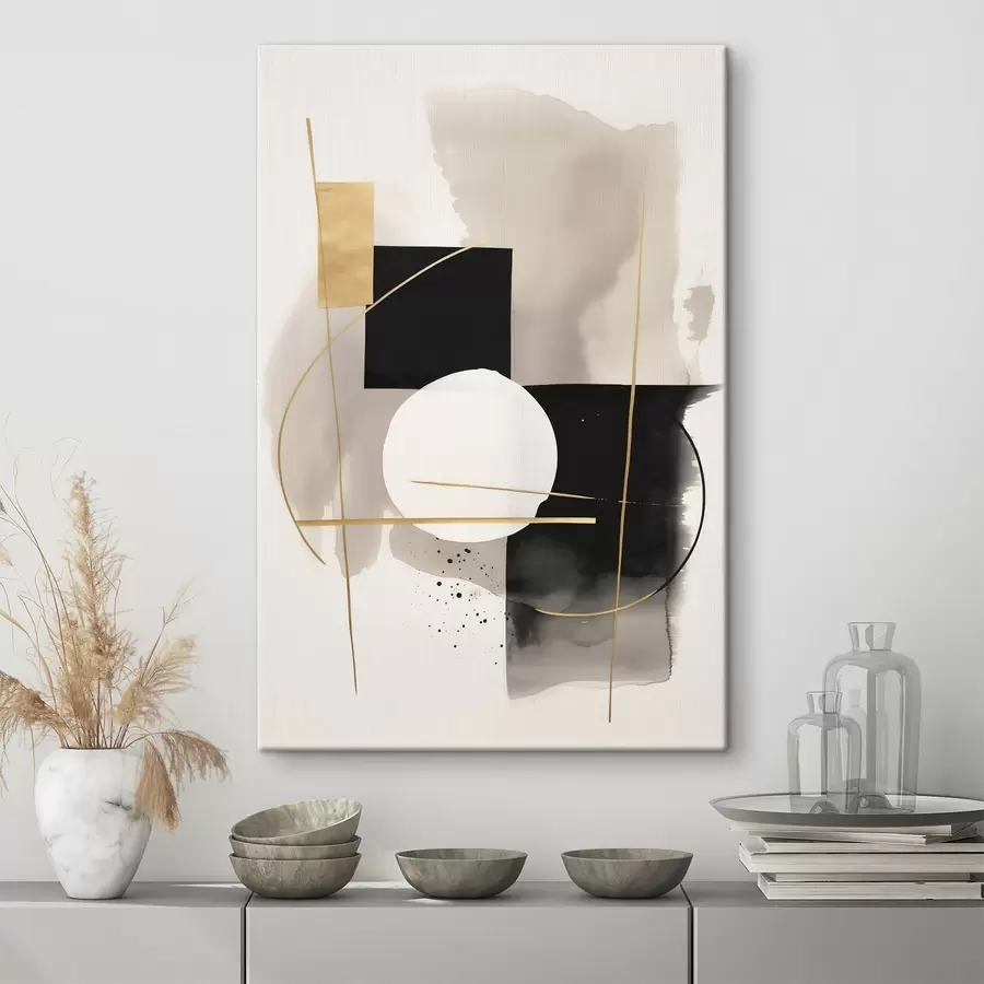 Obraz Abstrakcje z kształtami s46573