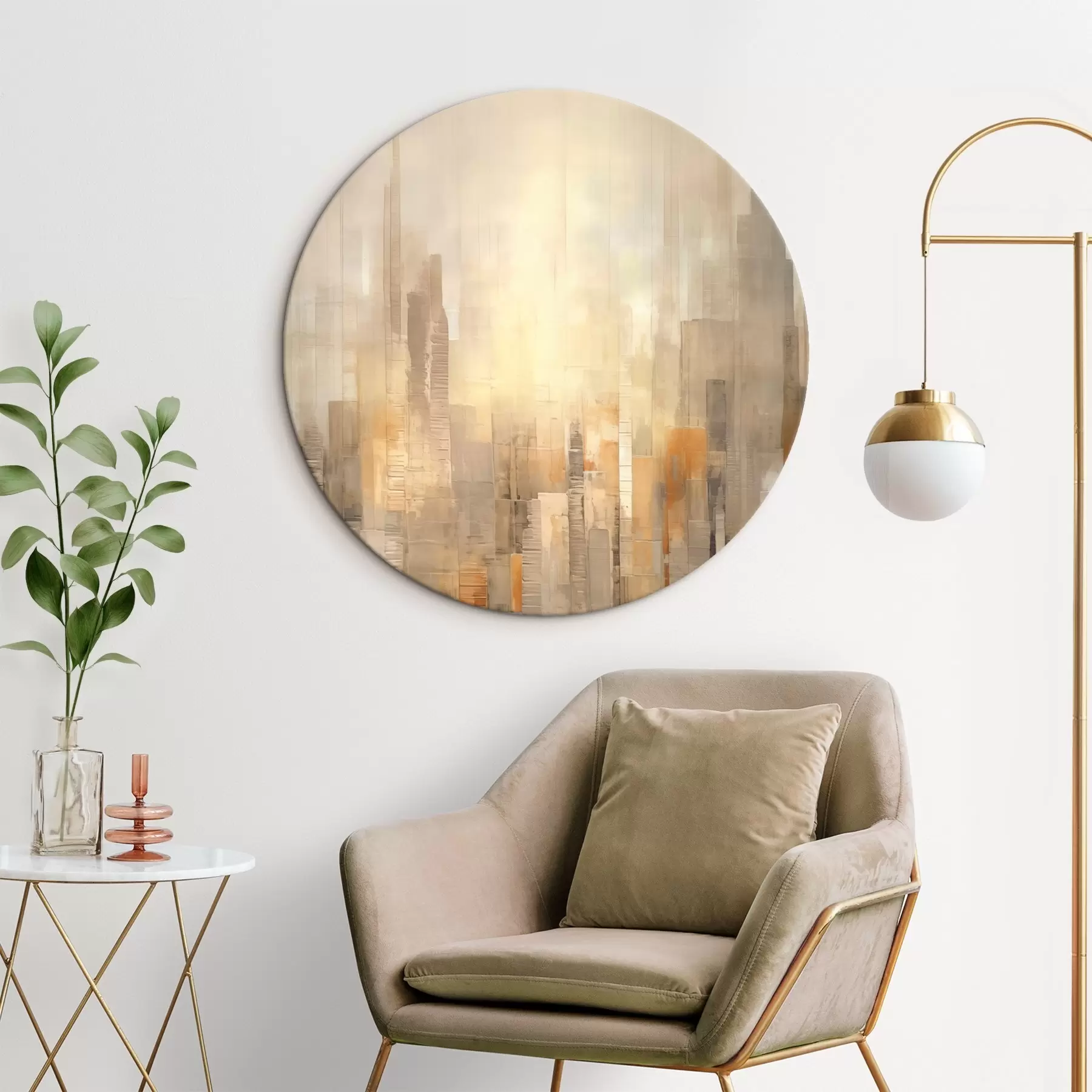 Obraz Abstrakcyjny pejzaż miejski r46580