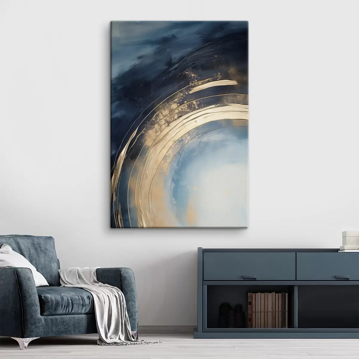 Obraz Szeroki pierścień z jasnym środkiem i cętkowaną glazurą s46488