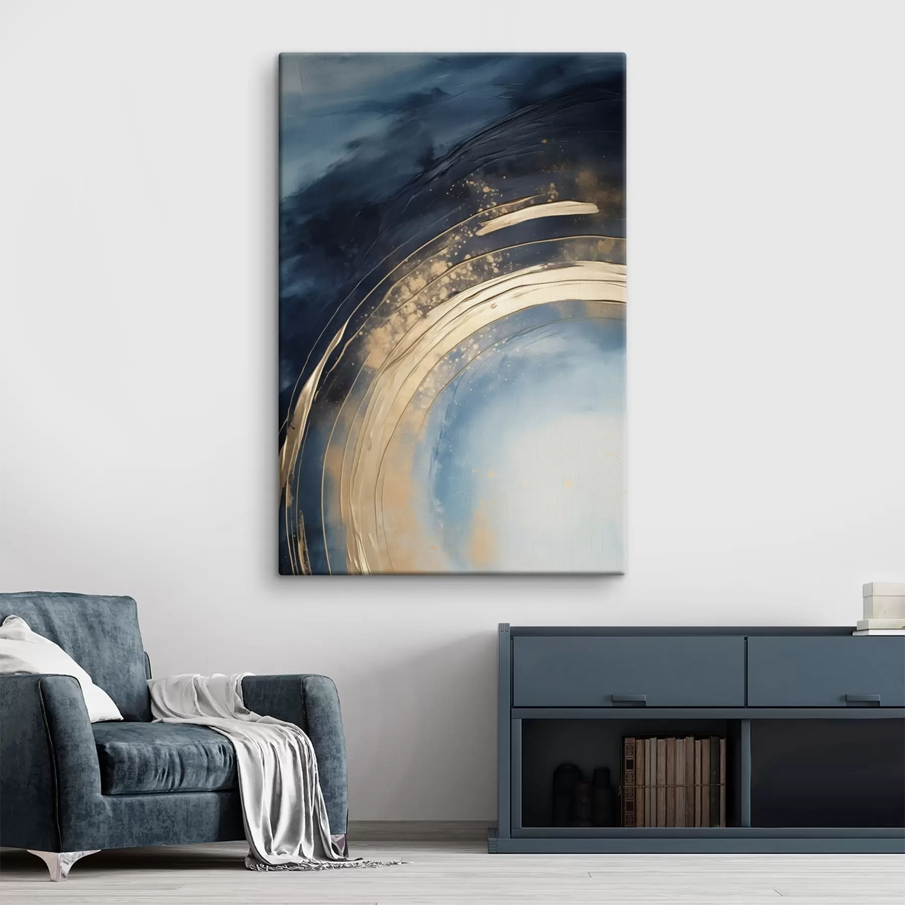 Obraz Szeroki pierścień z jasnym środkiem i cętkowaną glazurą s46488