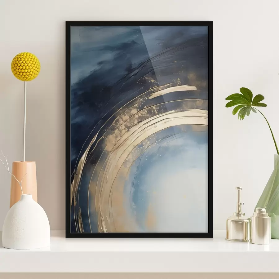 Fototapeta Szeroki pierścień z jasnym środkiem i cętkowaną glazurą f46488