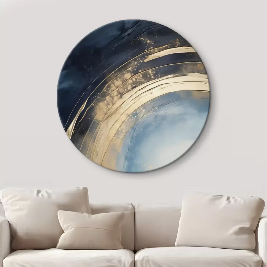 Obraz Szeroki pierścień z jasnym środkiem i cętkowaną glazurą r46488