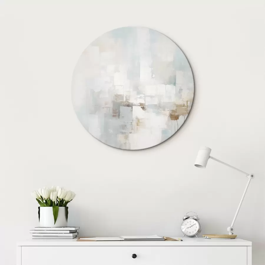 Obraz Jasne pastelowe bloki: niebieski, beżowy, biały r46546