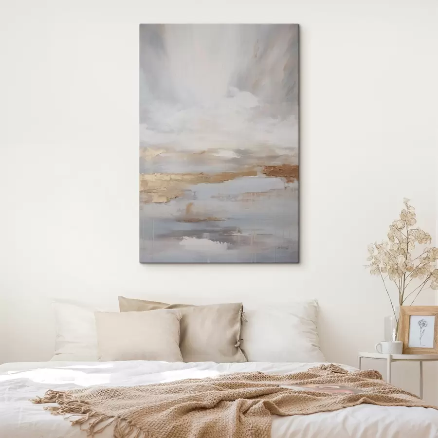 Obraz Abstrakcyjna kompozycja naśladująca malarstwo s46678