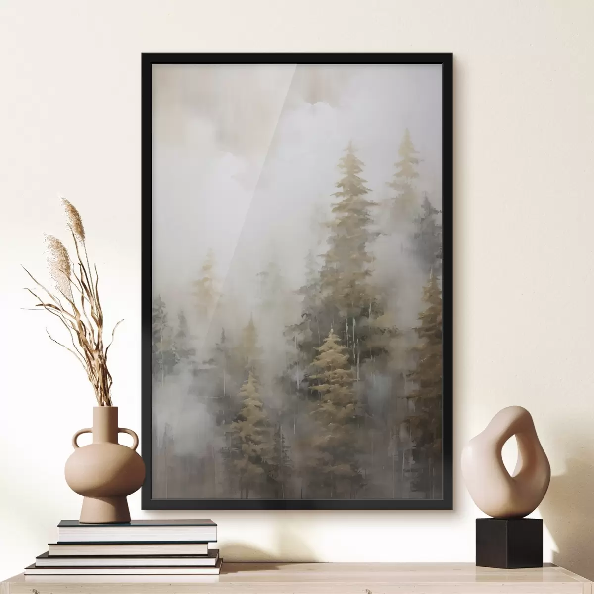 Plakat Leśna imitacja malarstwa f46672