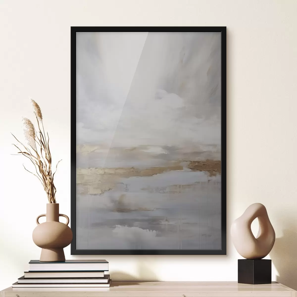 Plakat Abstrakcyjna kompozycja naśladująca malarstwo f46678