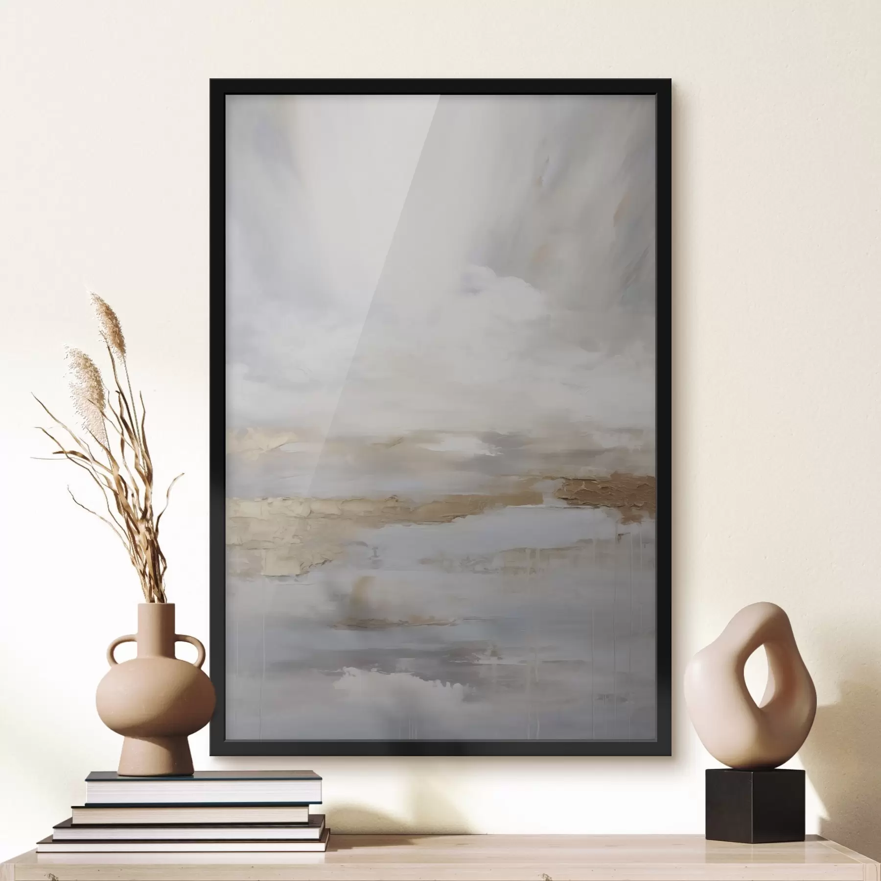 Fototapeta Abstrakcyjna kompozycja naśladująca malarstwo f46678