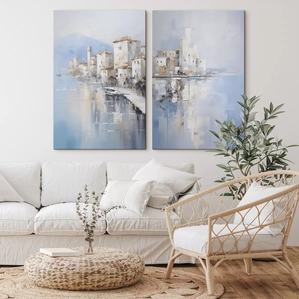 Obraz Abstrakcyjna imitacja pejzażu w malarstwie m00997