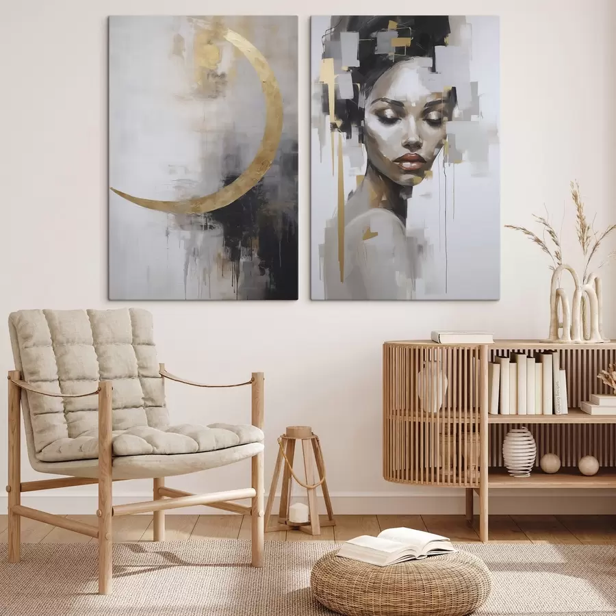 Obraz Abstrakcja imitująca malarstwo m00998