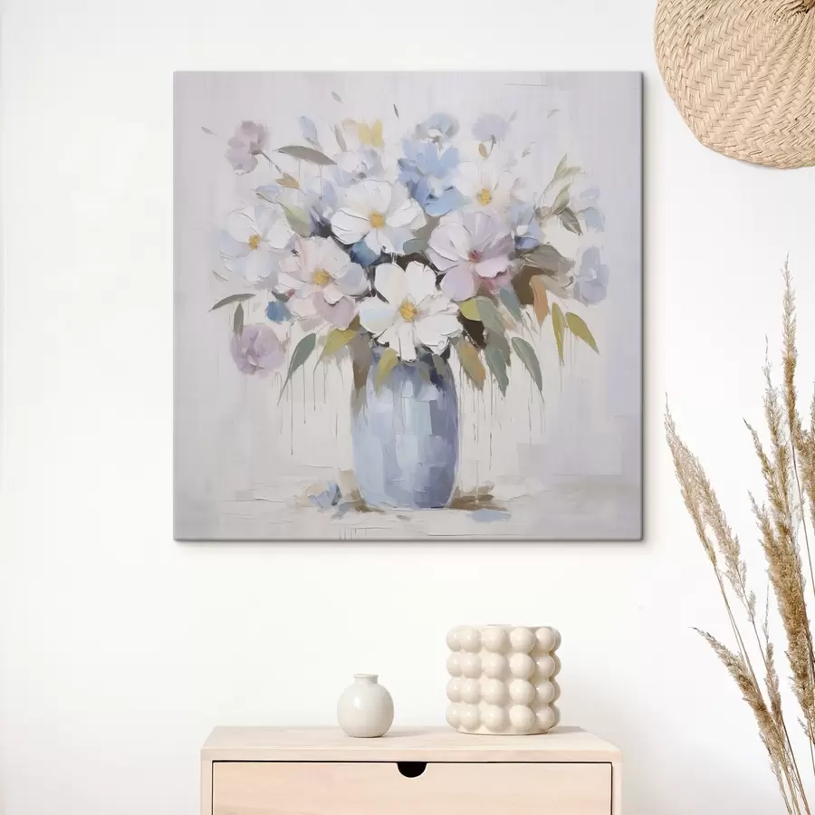 Obraz Kwiaty w wazonie – imitacja obrazu s46714