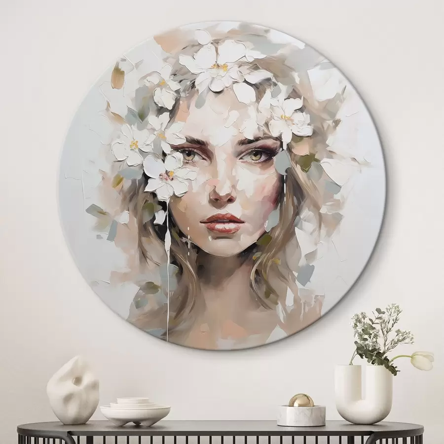 Obraz Abstrakcyjny portret imitujący malarstwo r46749